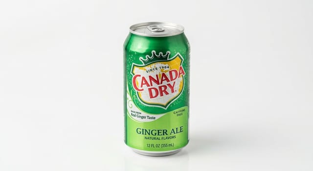 Can of Ginger Ale.
